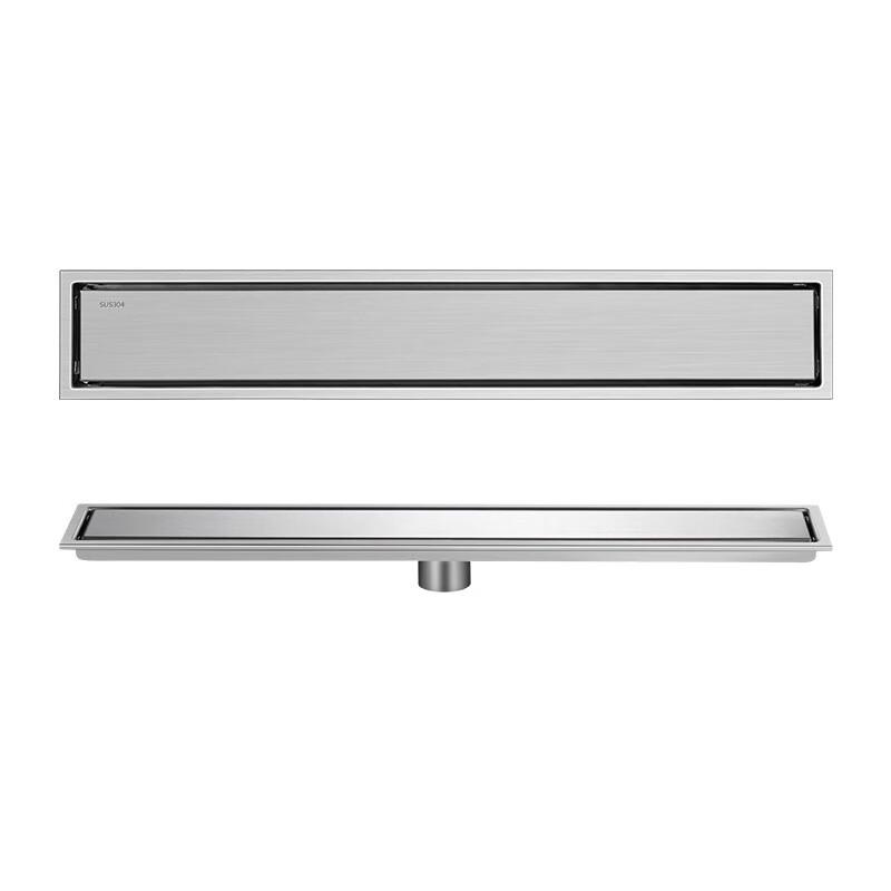 MDNG Brushed Stainless Steel Invisible Strip Floor Drain