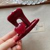 Korean Angora Red Heart Women's Medium Shark Claw Hair Clip