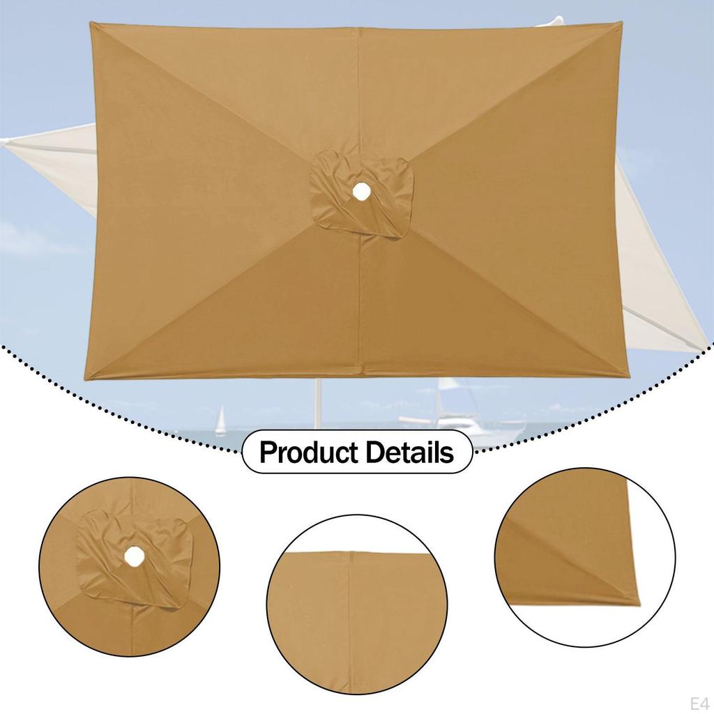 200cmx300cm Canopy for Umbrella Replacement, Rectangular Shape Outdoor