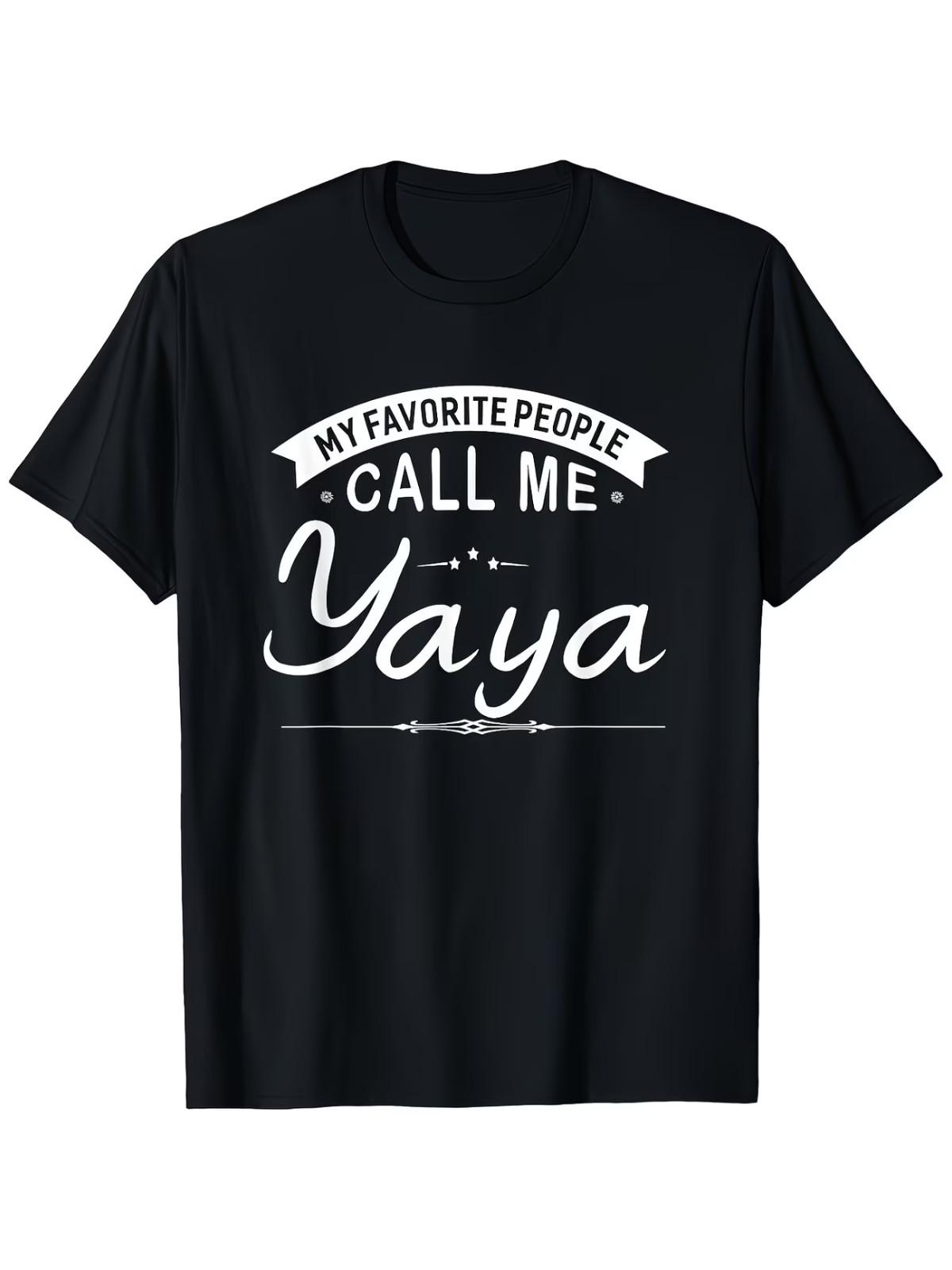 Women s Funny Yaya Grandma Saying T-Shirt - 100% Cotton S разноцветный