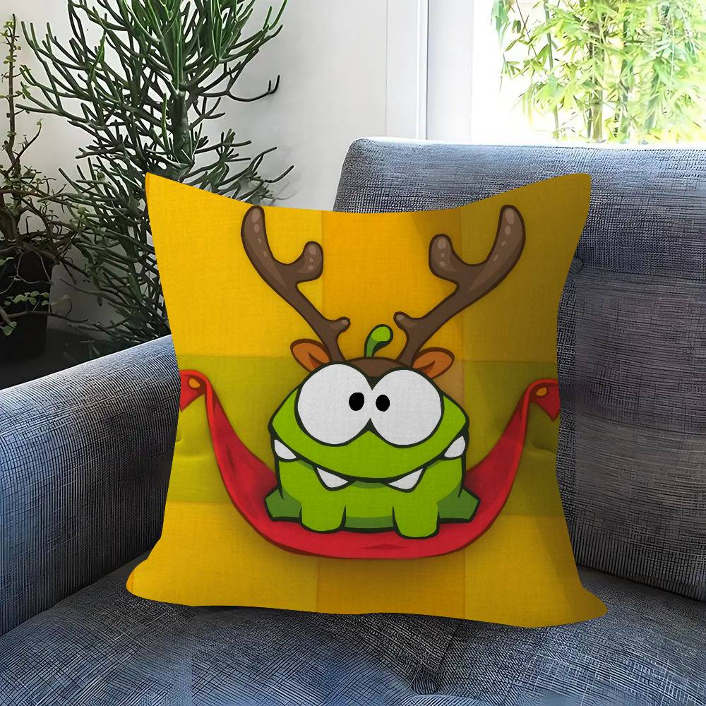 Anime O-O-Om Fun Nom Stories Maple Design Cushion Cover Happy Autumn Harvest Decor Holiday Decorati Pillow Cover