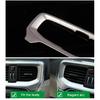 For Volvo V40 Interior Console Air Conditioning Outlet Decorative Cover Trim Stainless Steel Car Accessories Styling