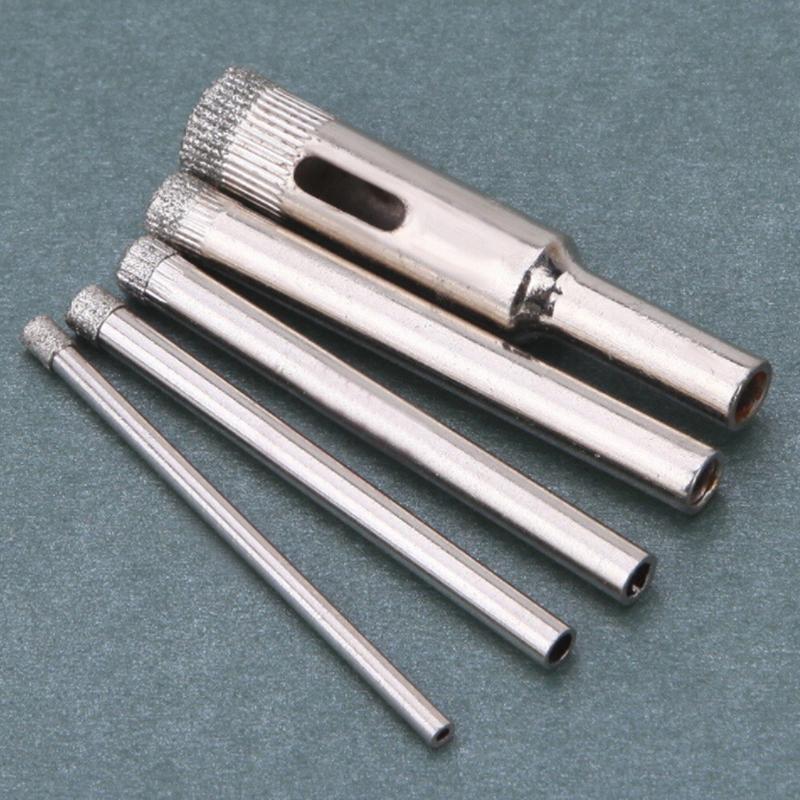 Glass Drill Bit Set Diamond Core Hole Saw Cutting Tools Coring Tile Porcelain