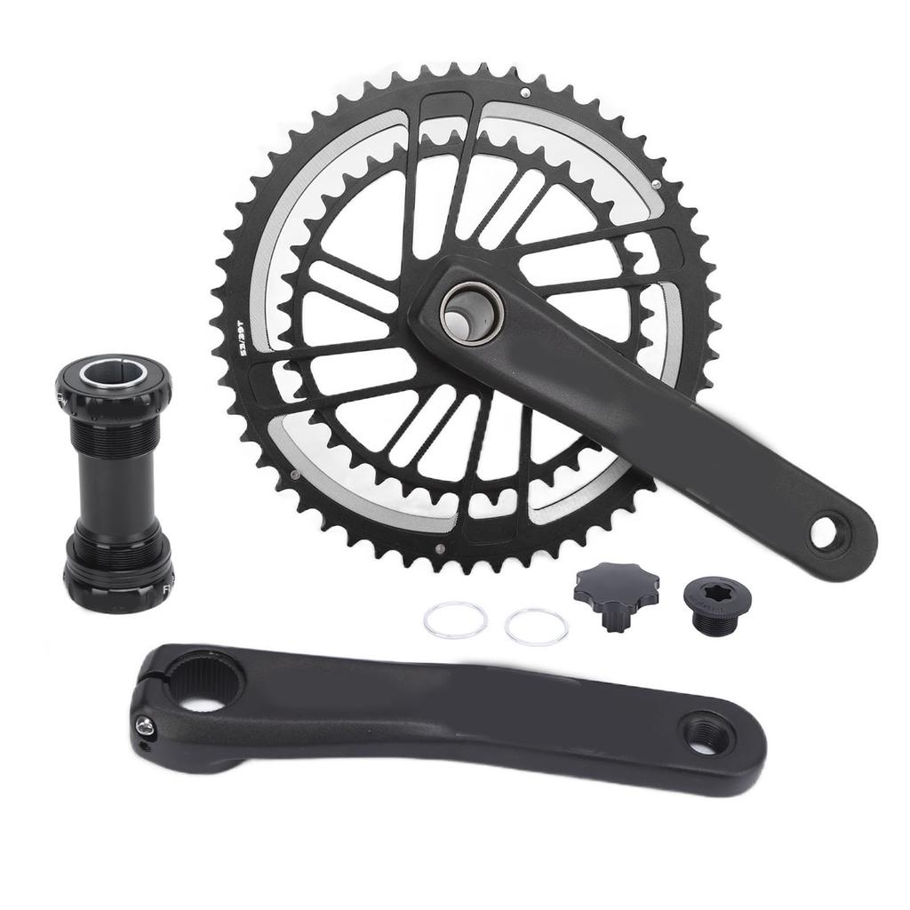 Sprocket Crankset Direct Mount Hollow Integrated Bicycle Chainring Guard Protector53 39T (Including Centre Shaft)