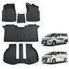 Set of Waterproof Floor and Luggage Mats for Toyota Passenger Made with TPE 3D Floor and Easy To Compatible with Both Early and 30 Series 5-Piece