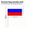 Multinational Flag Toothpick Food Decor Pack For Fruit Garnishes And Cocktails