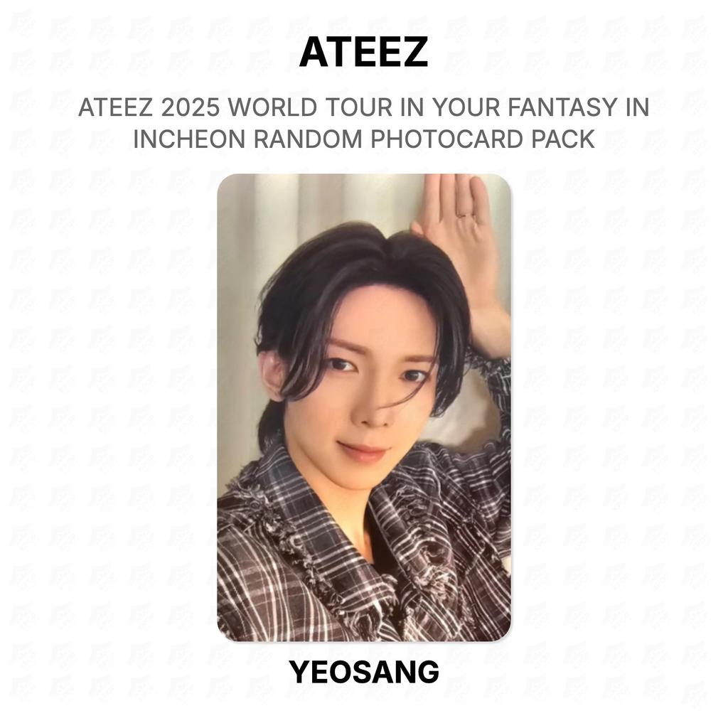 ATEEZ 2025 WORLD TOUR IN YOUR FANTASY IN INCHEON RANDOM PHOTOCARD PACK Official Photocard
