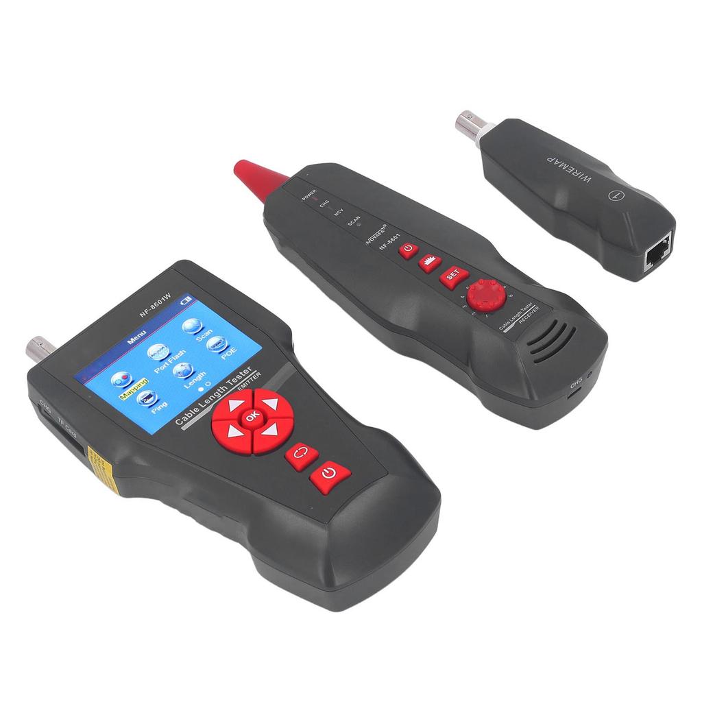Network Cable Tester Anti Interference Noise Free PING POE Test RJ45 RJ11 BNC Metal Cable Line Finder