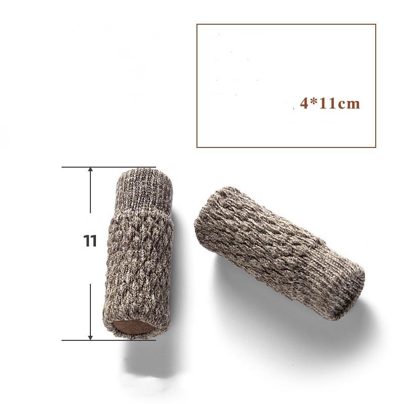 4 pièces/set Chaussettes pour pieds de meubles en tricot silencieuses, haute élasticité, protecteurs de sol avec patins antidérapants, housses épaisses pour pieds de chaise