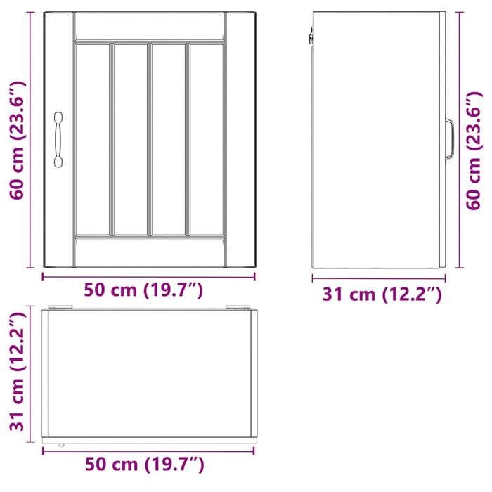 VidaXL Armoire murale de cuisine Lucca blanc brillant bois ingénierie 853801