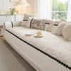 Non-Slip  Sofa Protector Soft Anti-Skid Patchwork Sofa Mats Imitation Cotton Linen Sofa Armrests Cushion Sofa Cushion Cover
