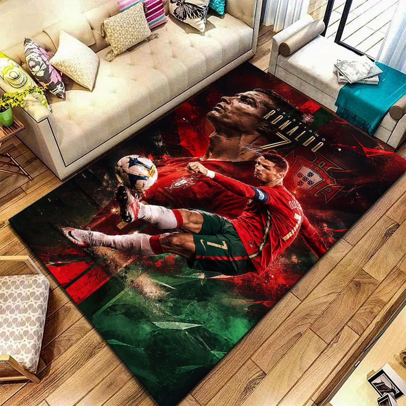 Cristiano Ronaldo Carpet Rug for Living Room Bedroom Home Sofa Decoration,Kids play Non-slip Floor Mat