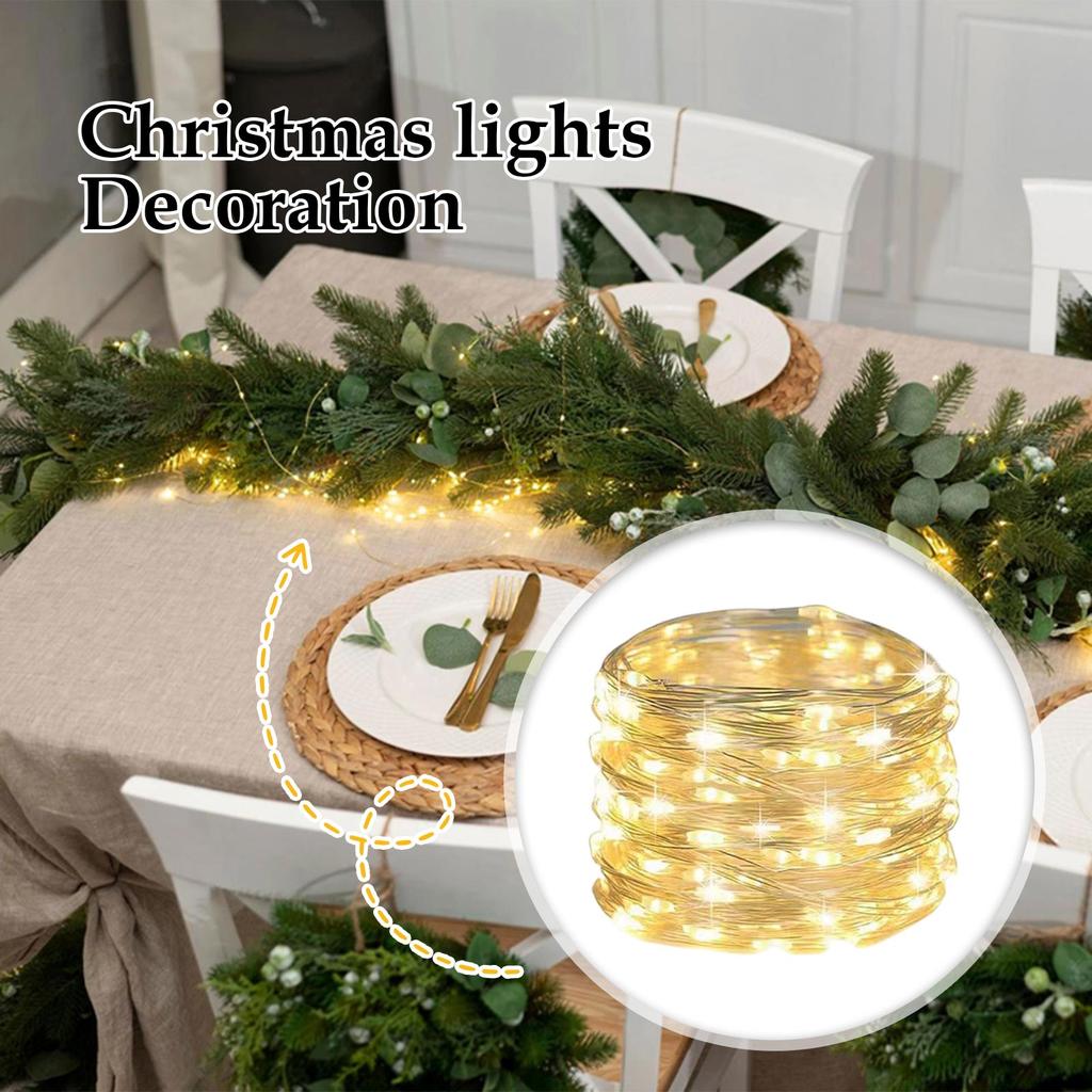 Christmas Decoration Lights USB Constant Light 10 Meters Warm