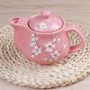 Japanisches Kirschblüten-Teekannen-Set 1 Kanne 6 Tassen Keramik-Geschirr Teekanne Home Office Teegeschirr Teekessel Dropshipping