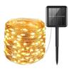 Solar LED Christmas Outdoor Decorative String Lights - Colorful Copper Wire for Courtyard and Lawn