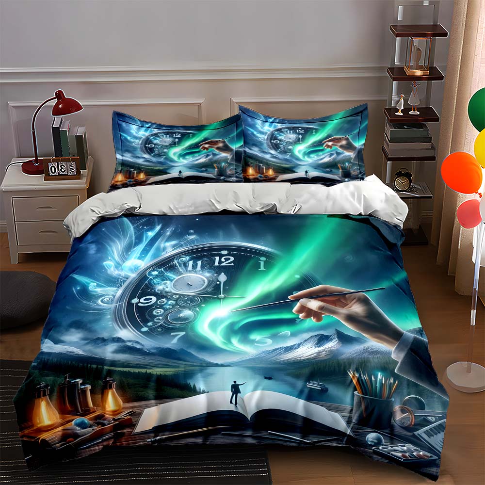 

Surreal cosmic artistry Bedding Duvet cover sets Duvet covers Pillowcases gifts (1 * Duvet Cover 2 * Pillowcases, without duvet insert) 135x200cm