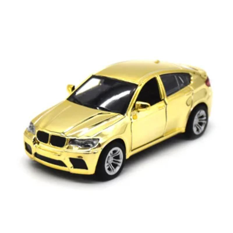 1/32 Racing Car Alloy Model Rare Pull Back Golden Car Model For Boy Birthday Gift Christmas Kids Toy Vehicles Collection Gifts