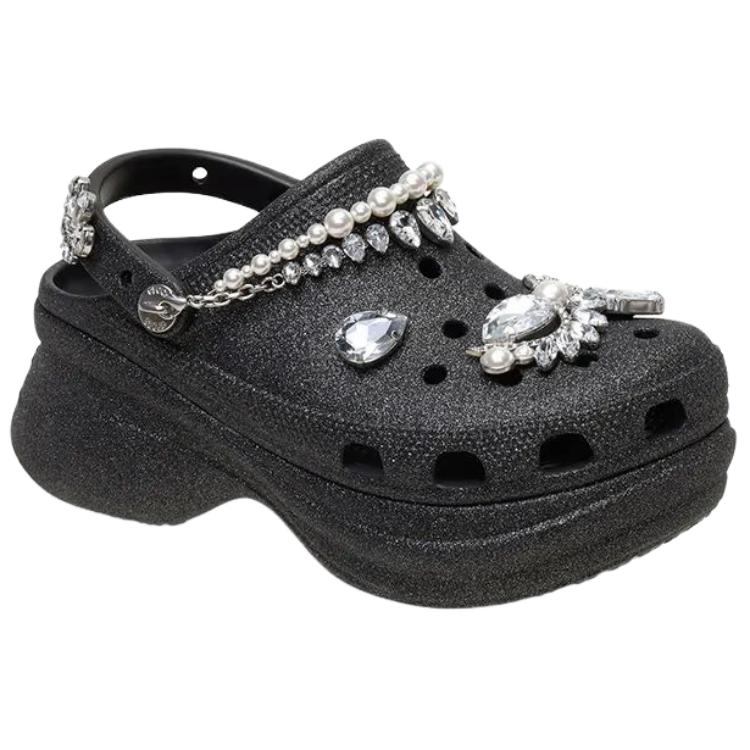 Crocs Little Whale Fashion and Versatile Hole Shoes Women's Black