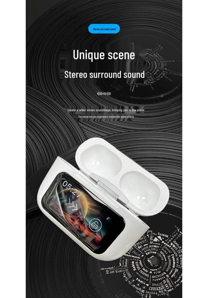 2025 A9Pro Bluetooth Earbuds with AI Translation, ANC Noise Cancelling, Color Screen, for Android & Apple
