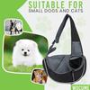 Pet Shoulder Bag Cat Dog Luggage Bag Travel Portable Mesh Breathable Messenger Bag Pet Chest Small Backpack