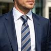 Men Tie Formal Striped Spotted Print Groom Wedding Tie Pointed High-End Style Business Necktie Outfit Accessory