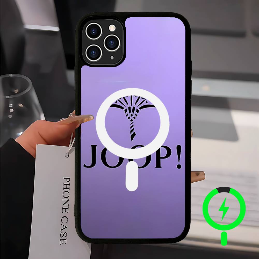 

J-Joops Logo Magnetic Case For IPhone 17 16 14 13 12 11 15 Pro Max Plus Wireless Charge Phone Cover iPhone 16pro max