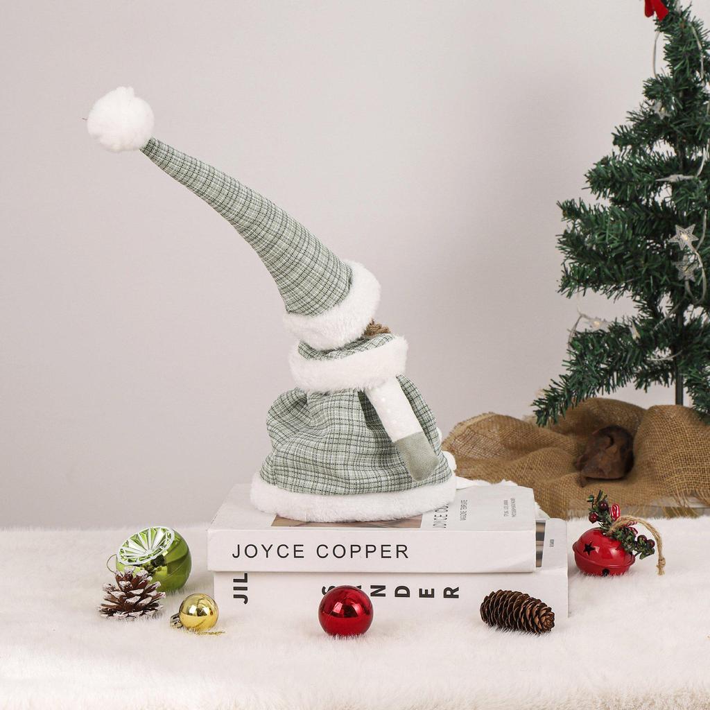 LED Christmas Angel Doll with Retractable Legs - Cute Holiday Elf Decoration