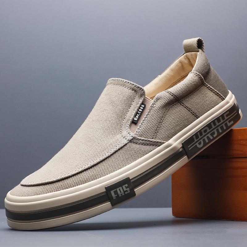 

Модная мужская парусиновая обувь, повседневные кроссовки на шнуровке, летняя модная дышащая вулканизированная резиновая обувь на плоской подошве для улицы, осенняя повседневная обувь SS25807 44 хаки