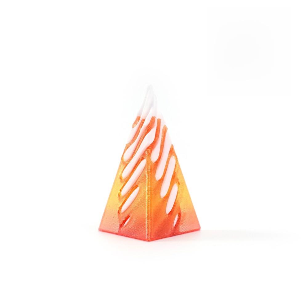 

Collectible 3D Printed 3D Decoration Fidget Feature Mini Size Mini Vortex Illusion Effect Impossible Pyramid Desk