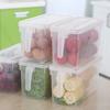 Durable Plastic Kitchen Fridge Rack Holder Clear 5L Cupboard Drawer Organizer Storage Bin Fridge Organizer