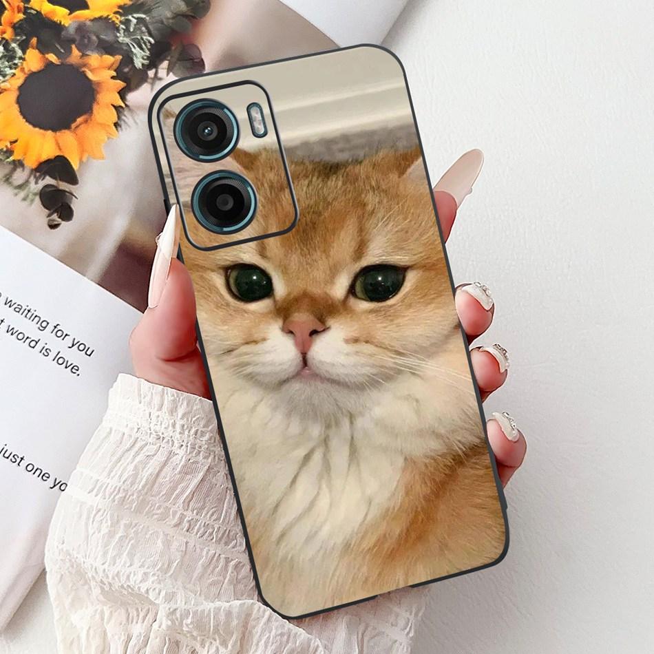 For Motorola Moto G05 G15 E15 2024 Floral Butterfly Phone Case For MOTO G05 G15 E15 4G Black Silicone Soft Lightweight Case