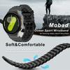 Marin Sport Tvåfärgat Band För Samsung Galaxy Watch 7 6 5 Pro 4 FE 40mm 44mm Silikonrem Utan Mellanrum Galaxy 4 6 Classic 5Pro Band