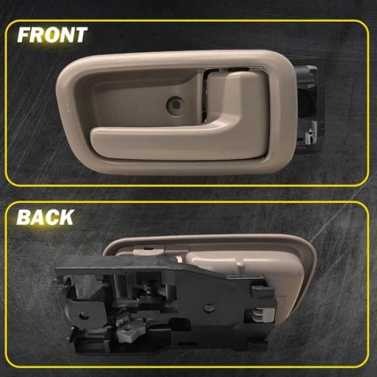 2X Interior Door Handle Trim Rear Left Right Beige For 2000-2006 Toyota Tundra K