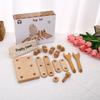 Kids Wooden Medical Box and Tool Set - Simulation Stethoscope and Screw Toolbox Toy
