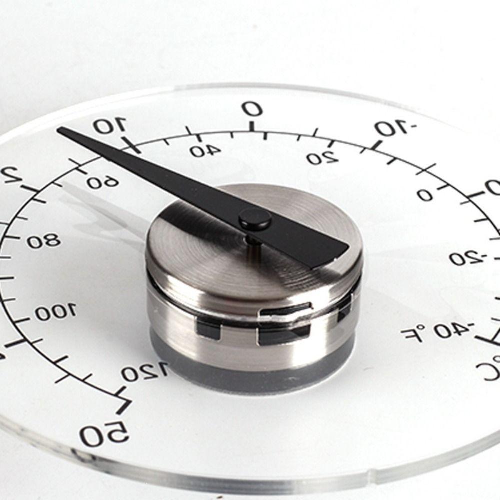 Clear Window Thermometer Waterproof Thermometer Clock Celsius Tester Garden Greenhouse