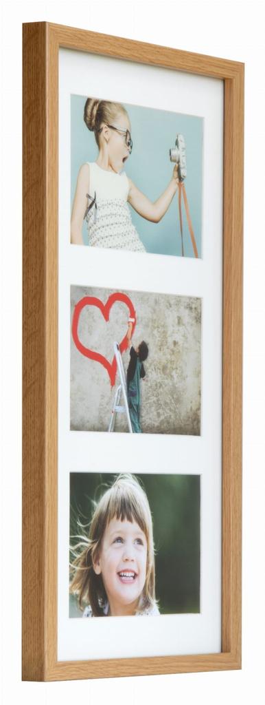 Frame For 3 Photos Gallery Collage Multi-frame 23X50 Cm For 3 Photos 13X18 Oak Bd Art