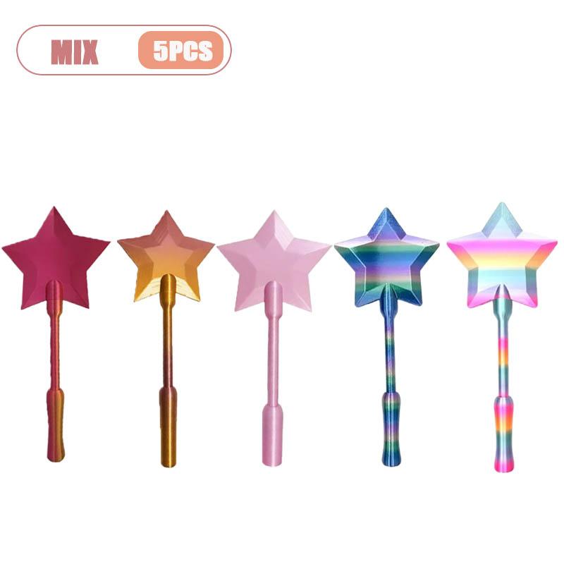 3D Printed Magic Wand Credit Card Holder with Tap Payment Portable Lightweight Funny Star Wand Style Card Stand Novelty Gift