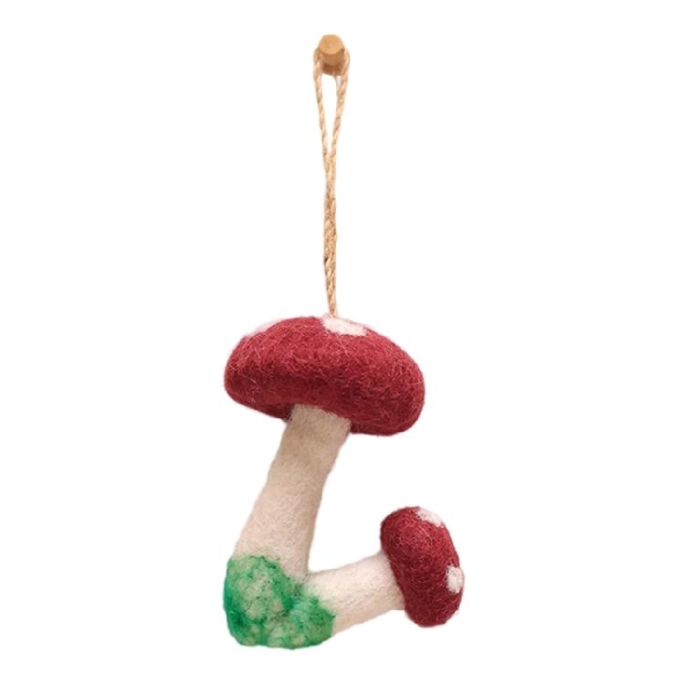 Adorable Mushroom Shape Cartoon Phone Charm Keychain Pendant Fashion Phone Pendant for Students Youthful Women Present