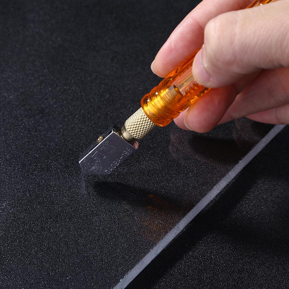 1pc 168mm Diamond Glass Cutter 3-12mm Durable Professional Portable Wheel Blade DIY Tile Mirror Craft Cutting Construction Tool