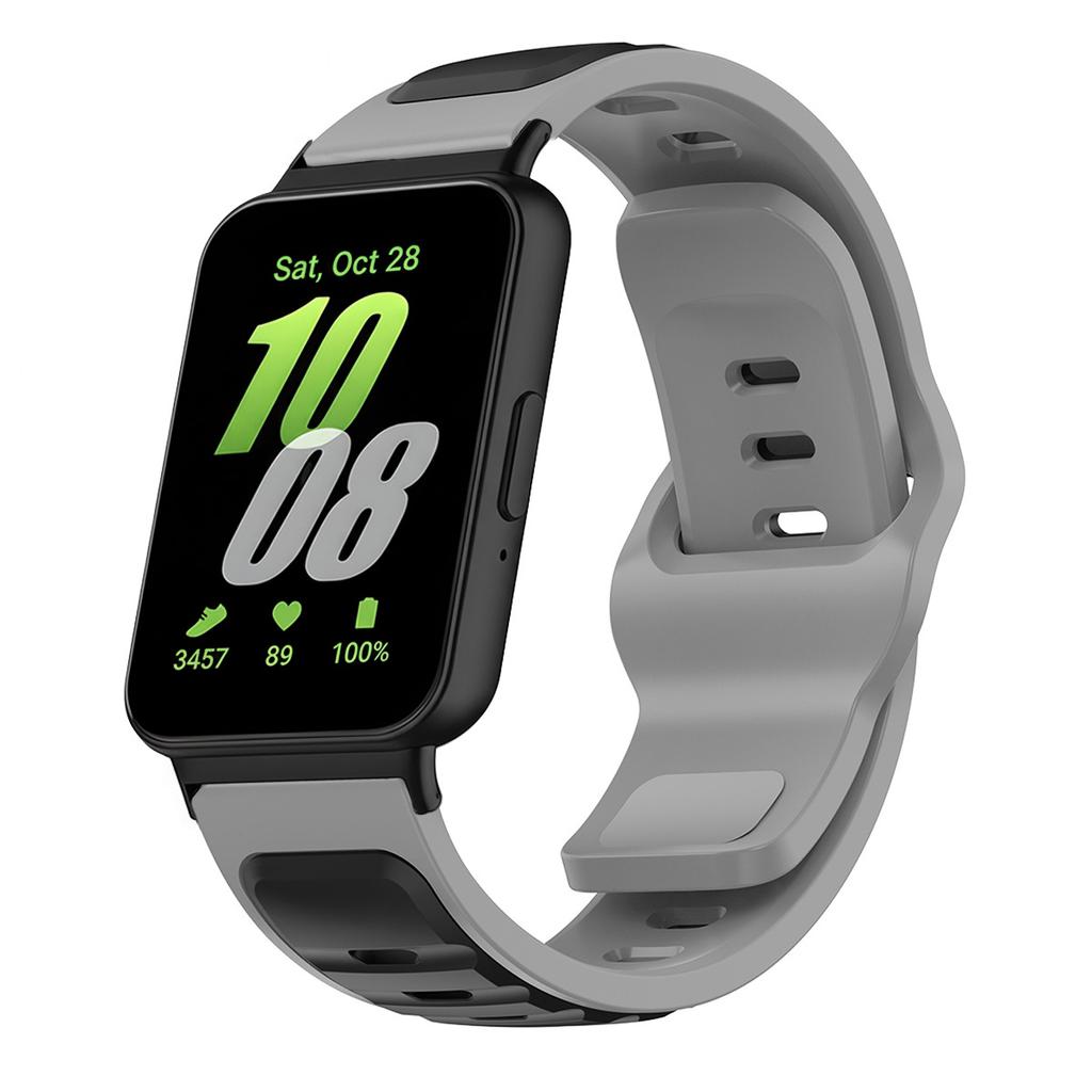 Two Tone Silicone Band For Samsung Galaxy Watch Fit 3 Sport Strap For Galaxy Fit3 Adjustable Smartwatch Breathable Bracelet