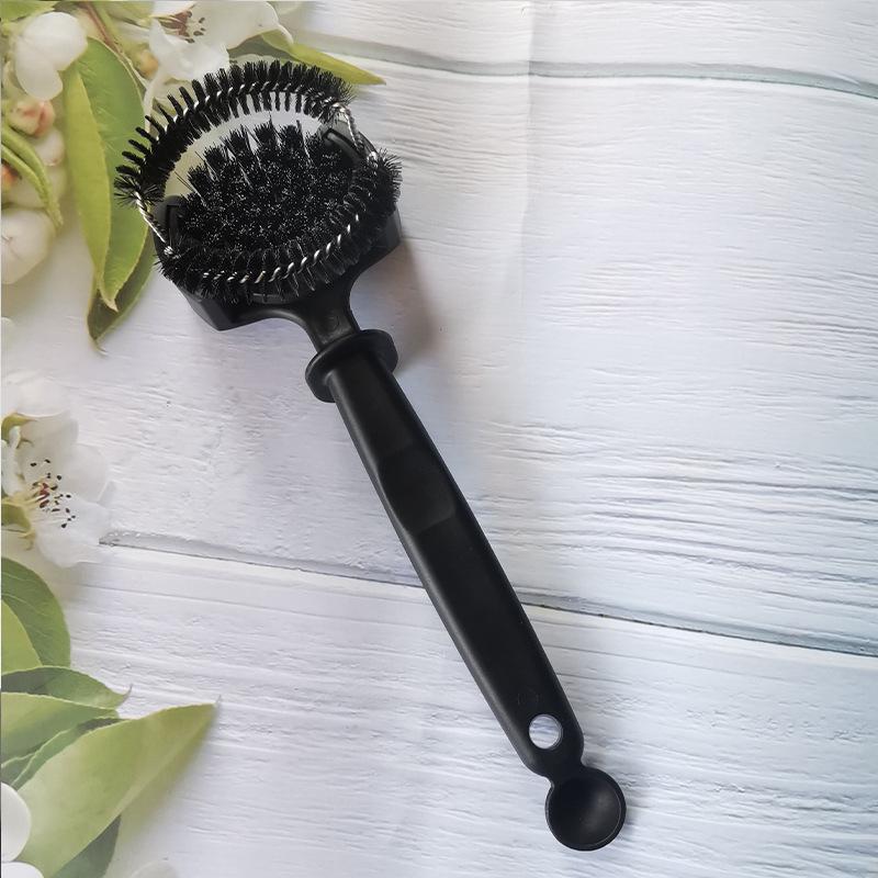 1Pcs Coffee Machine Cleaning Brush Long Handle Nylon Bristles 51Mm/58Mm Espresso Machine Cleaner For Coffee Shop