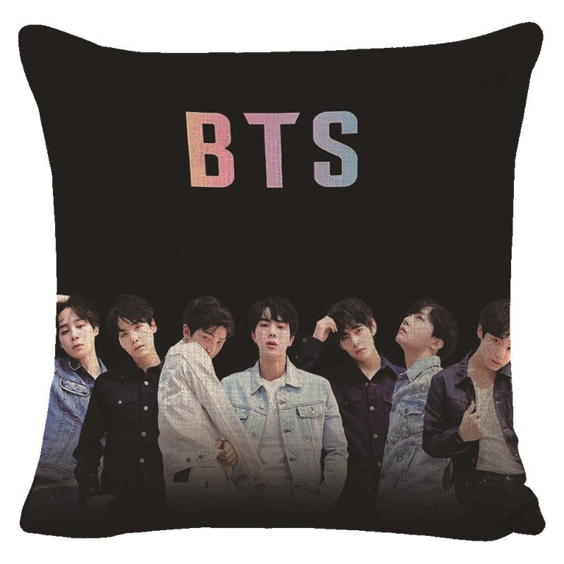BTS Presente para Fã Capa de Almofada Decorativa para Sofá