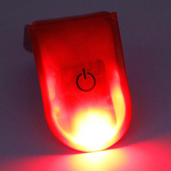 LED-klemme Blinkende lys Reflekslys Strip Vanntett batteridrevet Kompakt størrelse Lett fottur Løpesikkerhetslys