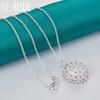 925 Sterling Silver Fireworks Pendant Necklace, Wedding Fashion Jewelry
