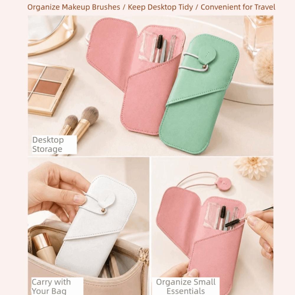 Dustproof Makeup Brush Holder Flip Lid Makeup Brush Storage Bag Makeup Brush Case  Beauty Tools