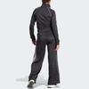 Adidas Teamsport Tracksuit Striped Color Block Stand Collar Jacket And Long Pants Casual Sports Set Women Tracksuit Black IA3147