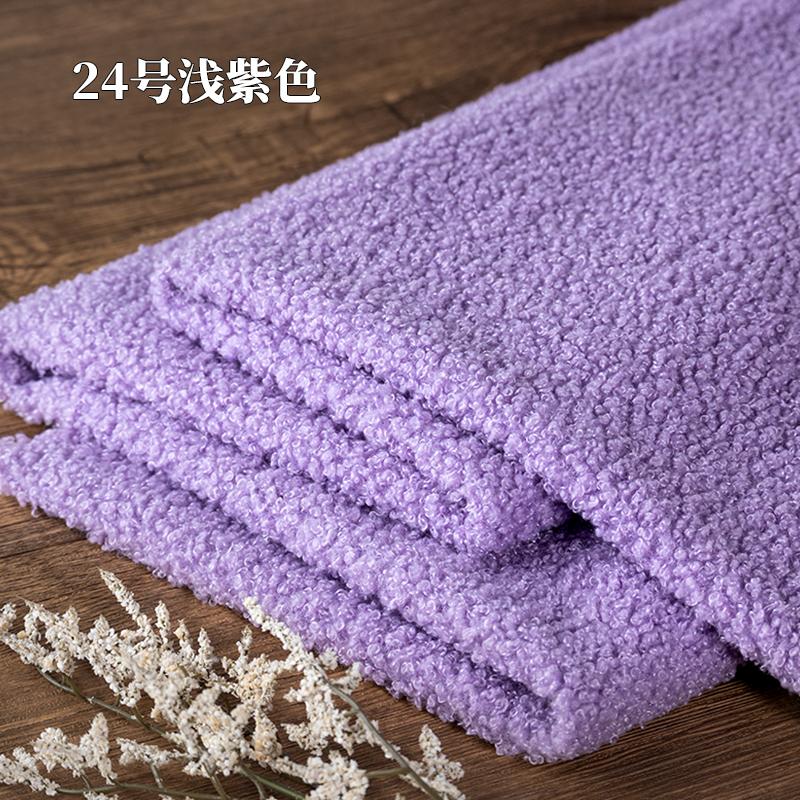 Teddy Plush Fabric Elasticity Soft By The Meter for Toys Pet Nest Cushion Handmade DIY Sewing Faux Lamb Fur Cloth Beige White