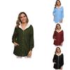 Cozy Women Ladies Warm Teddy Bear Fluffy Coat Hooded Faux Fleece Jacket Outwear For Ultimate Comfort