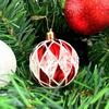 24Pcs/Box Plastic Christmas Colored Balls Electroplated Christmas Tree Hanging Pendant  for Home
