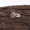 Rhodolith Edelstein Schmuck, Handgefertigter Silberschmuck, 925 Massiv Sterlingsilber Ring, Wunderschöner Silberring Hochzeitsgeschenk